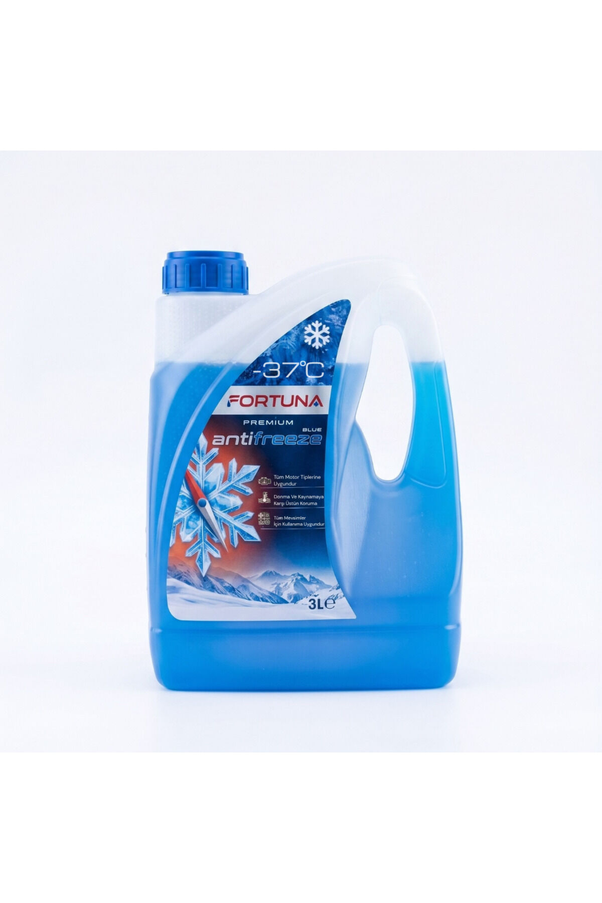 Mavi Antifriz 3 Litre -37°C - Fabrika Satış Mağazasından Üstün Motor Koruması, Dört Mevsim Pas ve Kireç Önleyici Radyatör Sıvısı