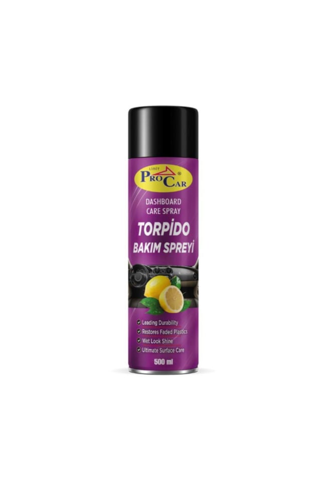 Torpido Parlatıcı ve Bakım Spreyi Limon Kokulu 500 ML - Toz İtici, Çatlak Önleyici