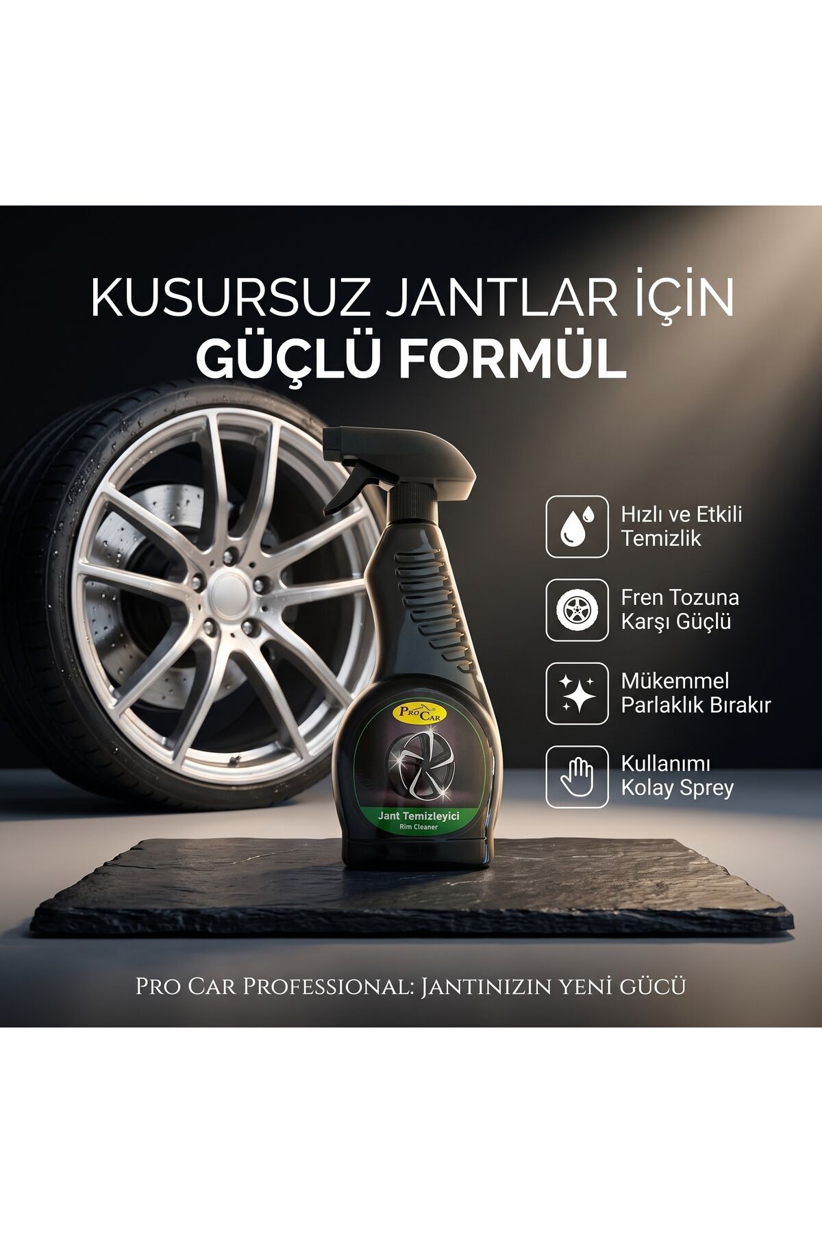 Asitsiz Jant Temizleyici Sprey 500 ml