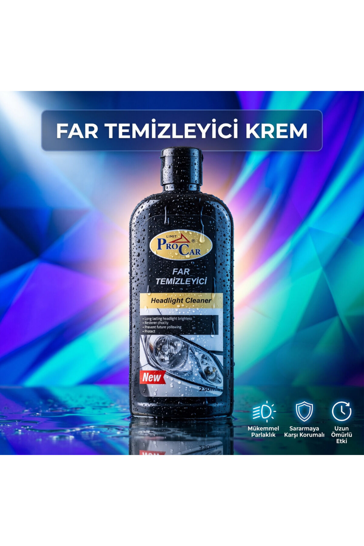 Far Temizleyici ve Parlatıcı Krem - Sararma, Matlık ve , Yenileyici (Zımparasız Uygulama)