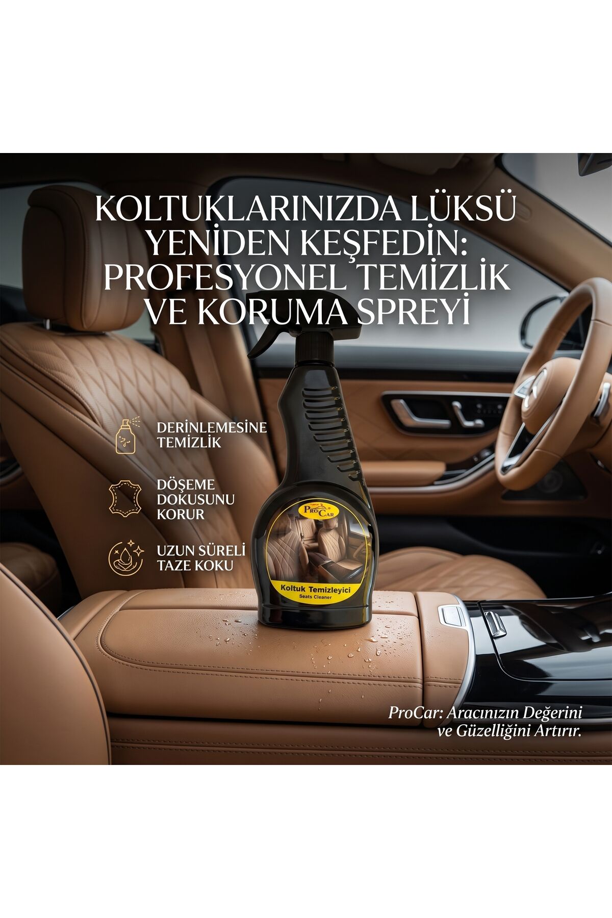 Koltuk ve Döşeme Temizleyici Leke Çıkarıcı Sprey 500 ml