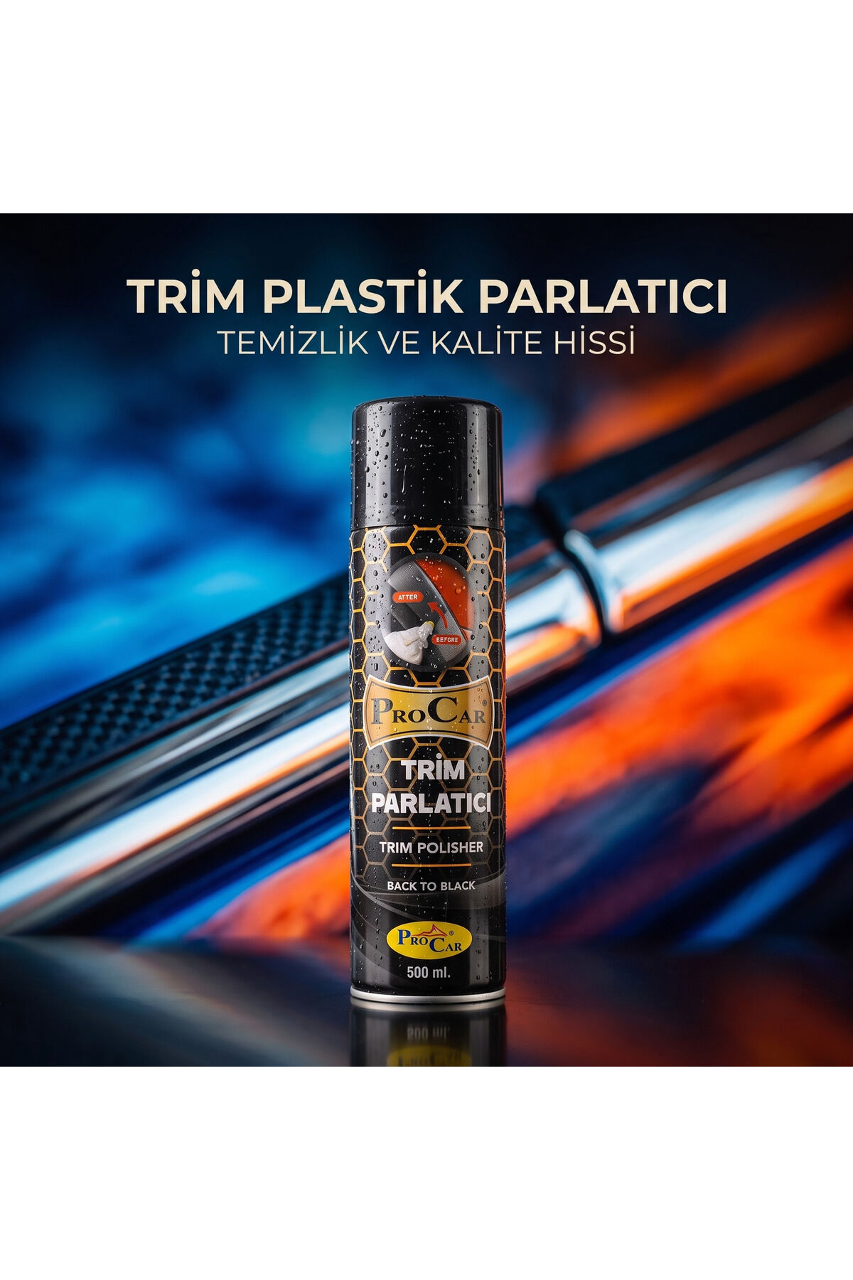 Trim ve Plastik Parlatıcı - Uzun Süreli Tok Görünüm 500 ml