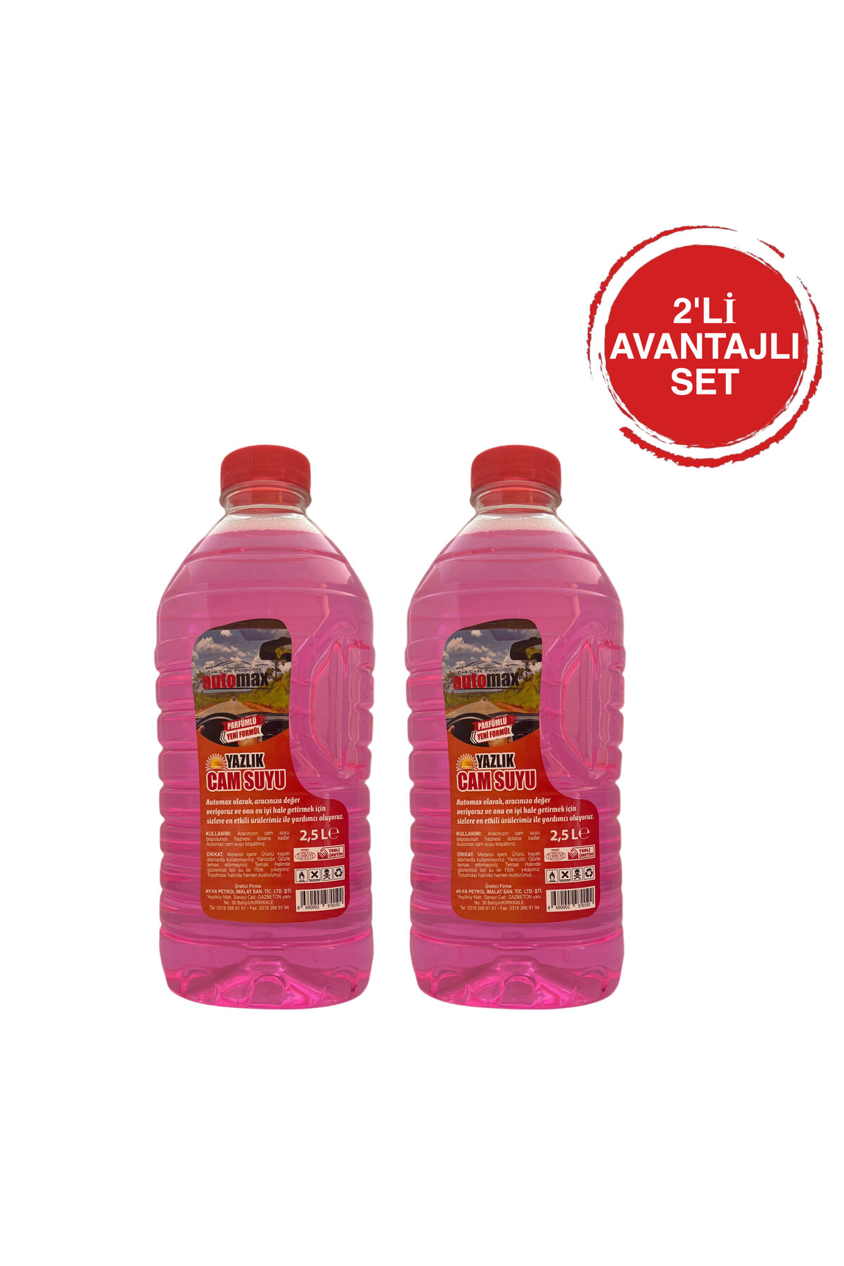 2.5 Litre Yazlık Cam Suyu Çiftli Paket (2'li Avantaj Seti)