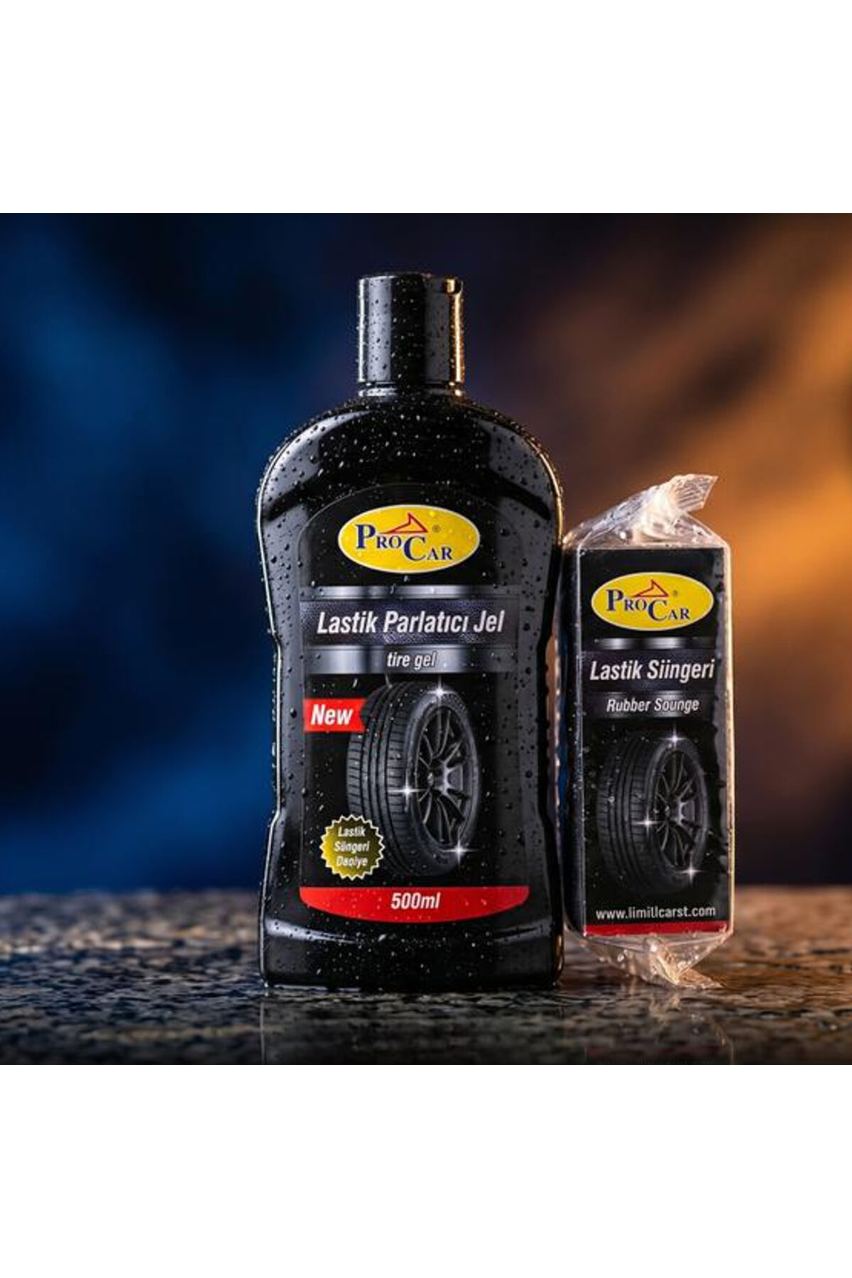 Lastik Parlatıcı Jel Parlatma Süngeri Hediyeli