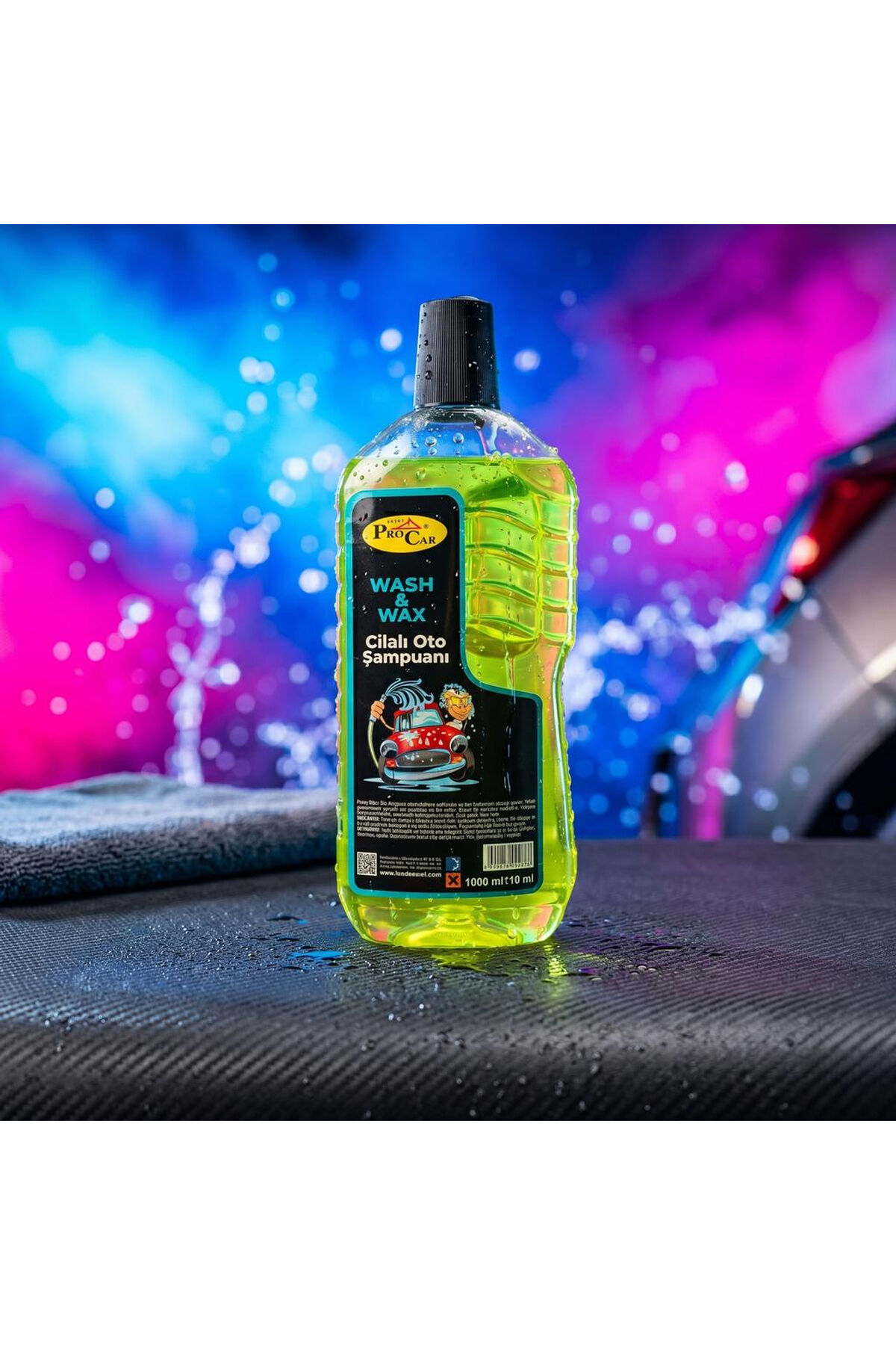 Cilalı Oto Şampuan (1000 ML) Ve Oto Yıkama Süngeri